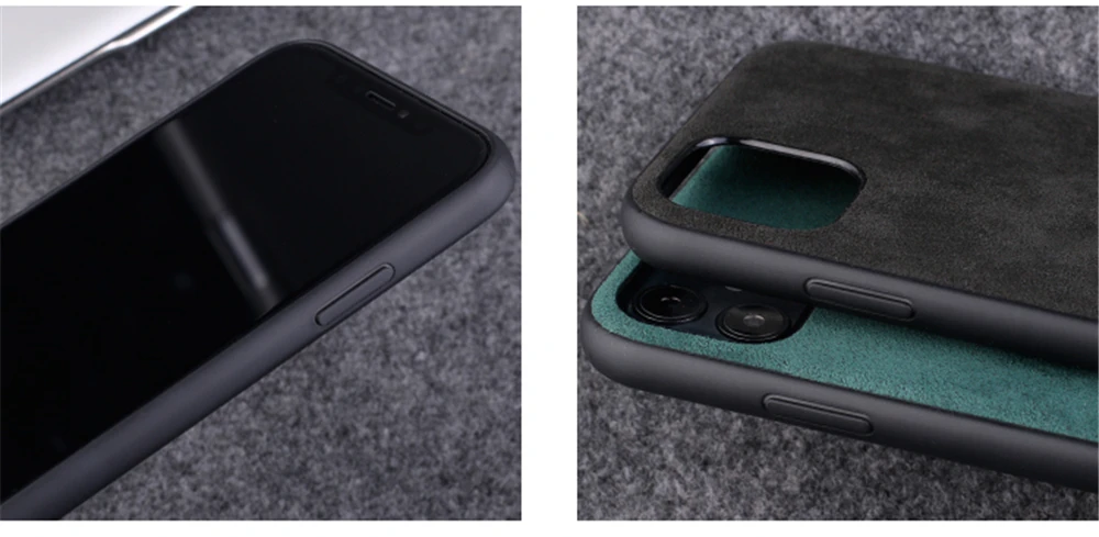 iphone 12 mini silicone case Luxury Soft Suede Leather TPU Case For iPhone 13 12 Mini 11 Pro XS MAX XR X SE 2020 6 6S 7 8 Plus Silicone Shockproof Back Cover leather iphone 12 mini case