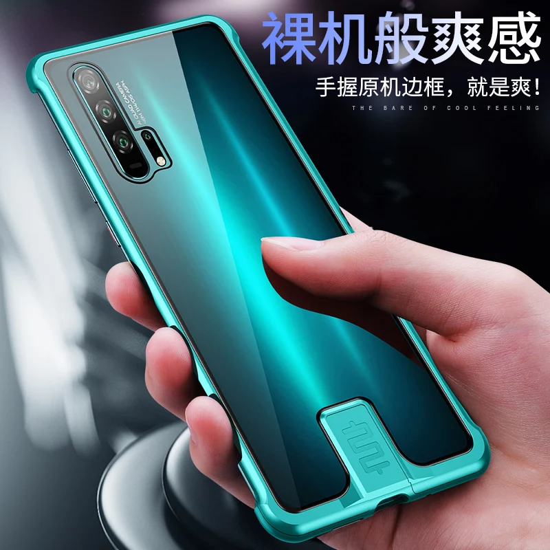 Алюминиевый металлический бампер с закаленным стеклом чехол для Huawei Honor 20 Pro