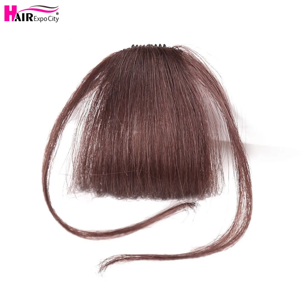 

6" Clip In Hair Bangs Hairpiece Accessories Synthetic Fake Bangs frange cheveux Hair Extensions For Women 4Color Hair Expo City