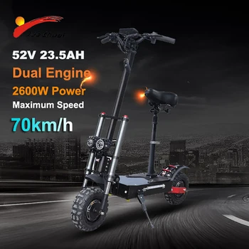 

JS 60V 3200W Strong Powerful Samsung 35Ah Foldable Electric Bicycle for Adult 110km 11inch Folding Hoverboad Off Road e scooter