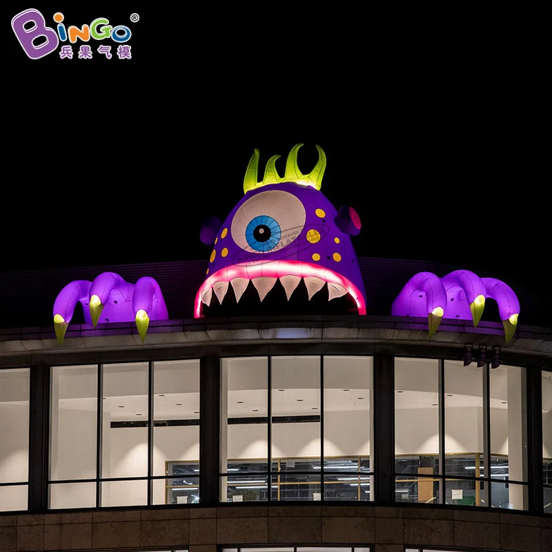 Tanio Wykwintne nadmuchiwane oświetlenie Halloween potwór ręcznie balon na wydarzenie
