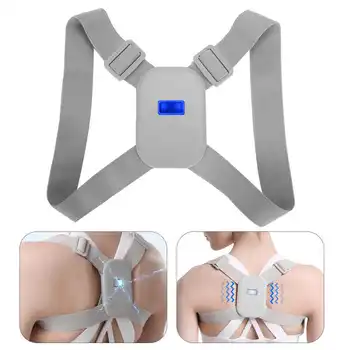 

Adjustable Smart Posture Corrector Shoulder Back Straightener Support Belt Upper Back Brace Vibration Correction Spine for Teens