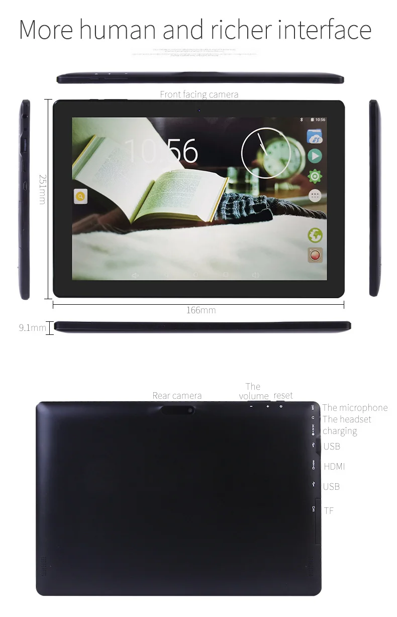 CENAVA-A83 Android 6,0 2GB Ram 32GB Rom10.1 дюймов 3g планшетный ПК 800*1280 ips 6000mAh