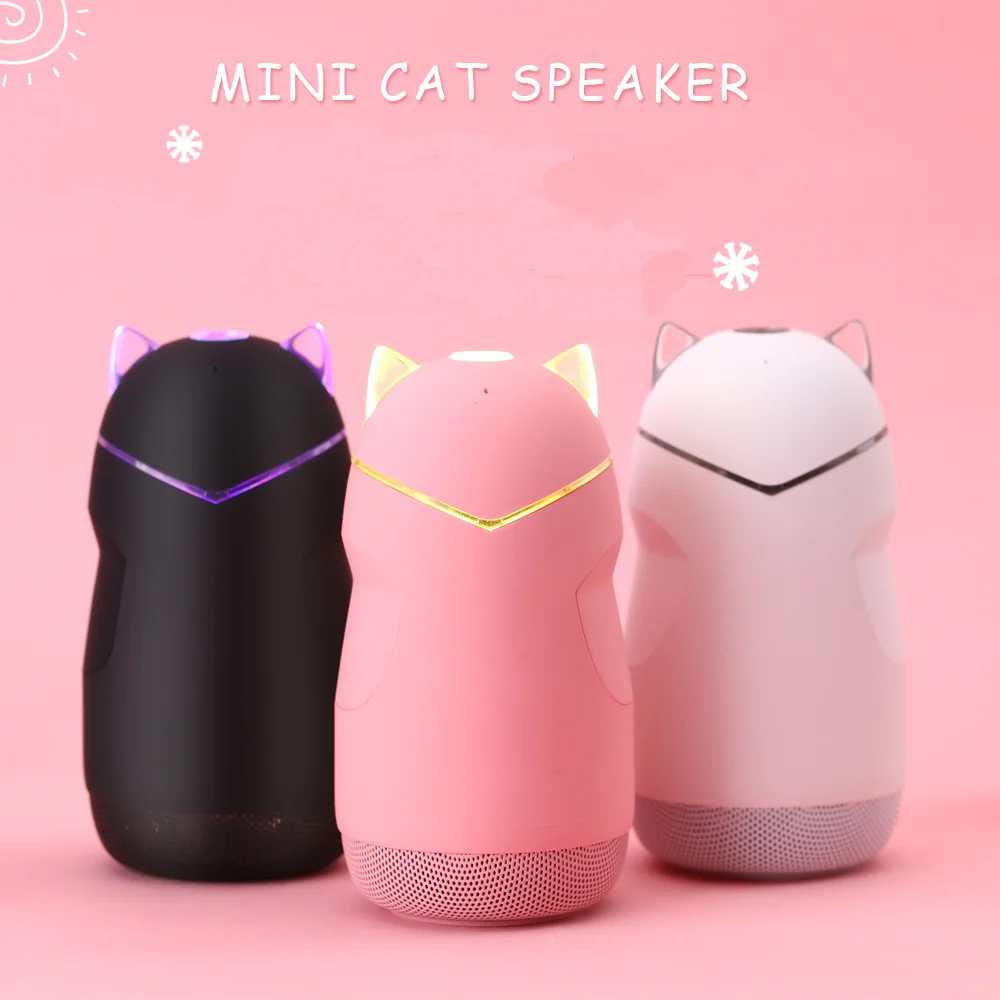 Bluetooth колонка Портативная Беспроводная 4 2 бас радиатор для улицы дома мини cat