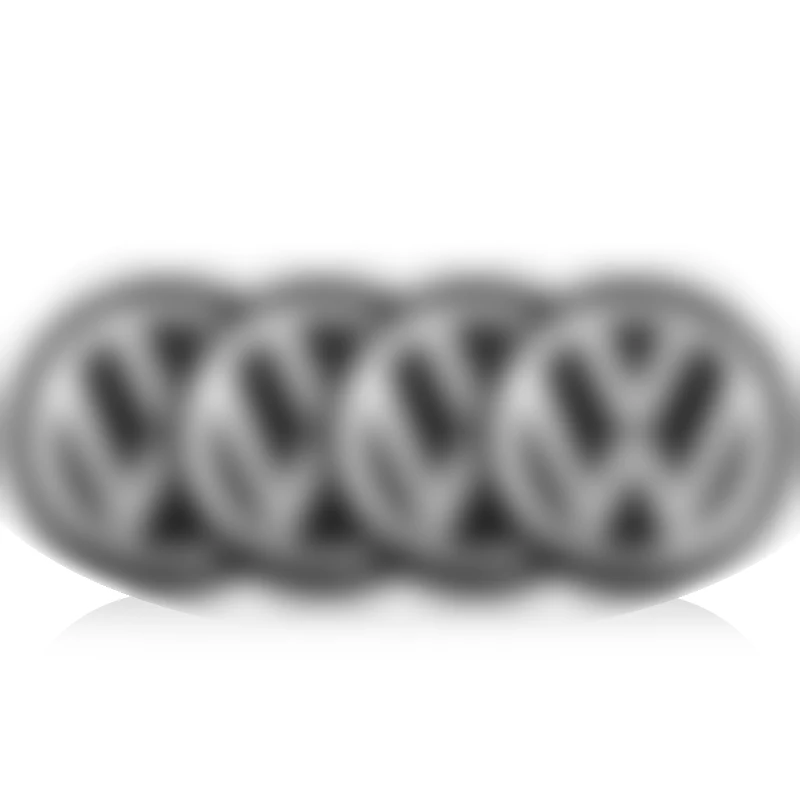 4 шт. наклейки для автомобильных колес, колпачки для volkswagen polo golf 3 4 5 6 7 b4 b5 b6 b7 b8 автомобильные аксессуары - Название цвета: black