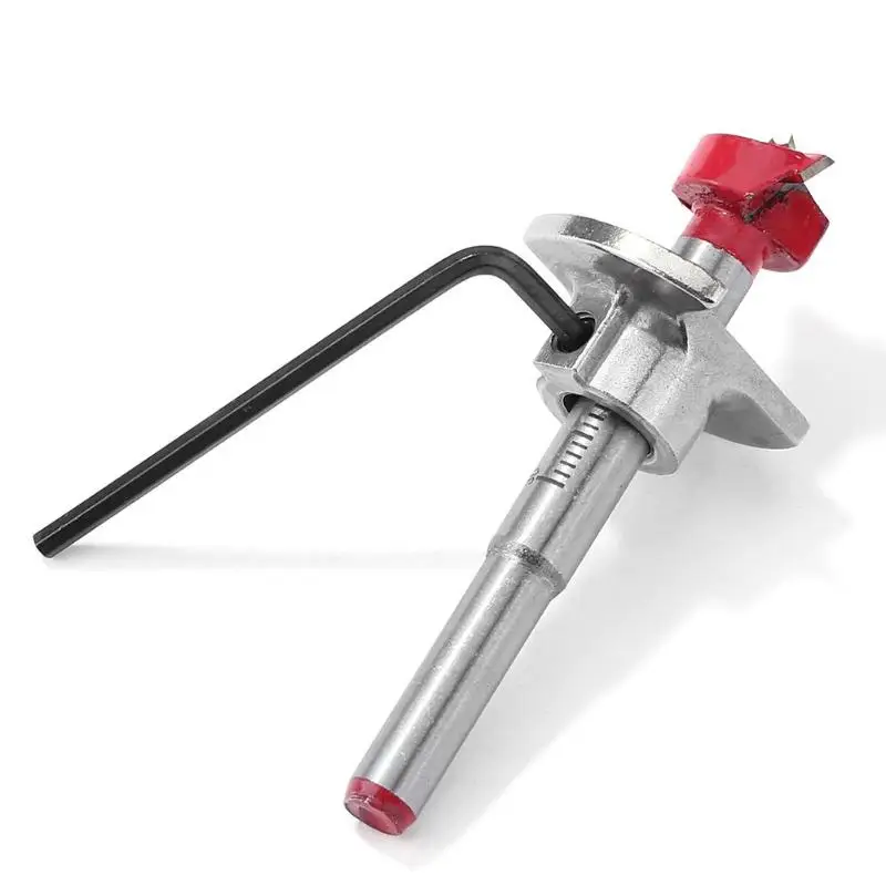 

Adjustable Carbide Wood Drilling Drill Bit Woodworking Hole Saw Wood Cutter 15/20/25/30/35mm Three Teeth Arc Design Drill Bit
