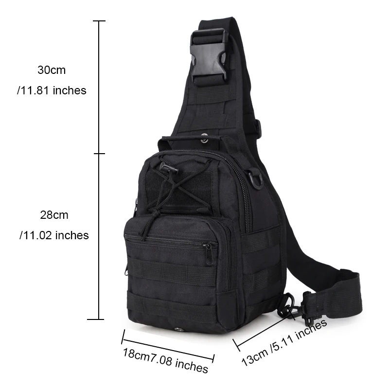 600D открытый военный наплечный рюкзак, Молл слинг нагрудный мешок, тактический Спорт Велоспорт альпинистская сумка, Кемпинг Туризм Сумка