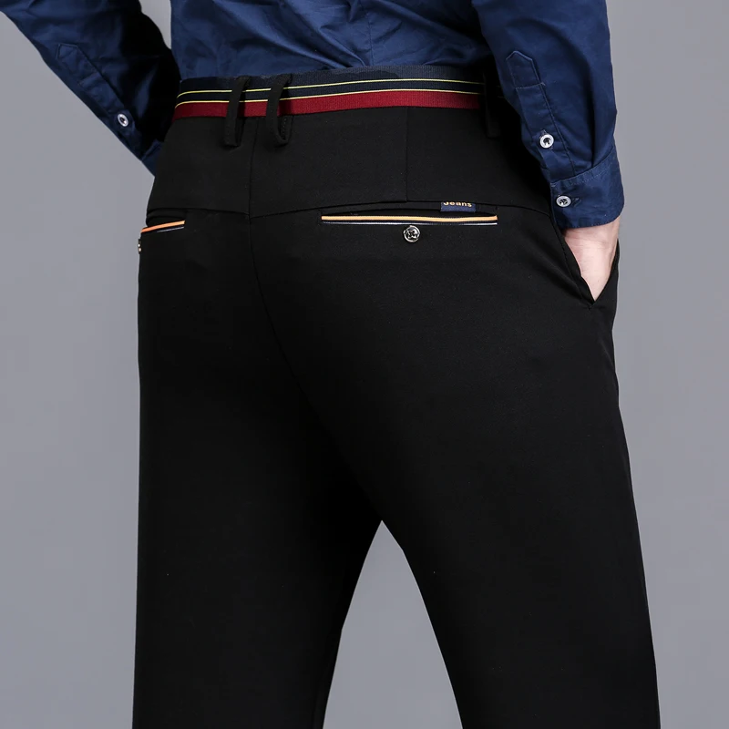 Зимние Утепленные флисовые теплые прямые джинсы мужские деловые повседневные эластичные брюки тонкие черные синие высококачественные хлопковые джинсовые брюки