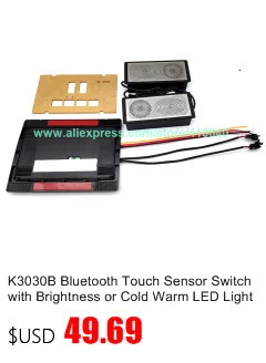 1 Piece Lamp Mirror Touch Dimmer Switch LED Mirror Light Touch Sensor Switch for Home or Hotel Cabinet LED Light Makeup Mirror