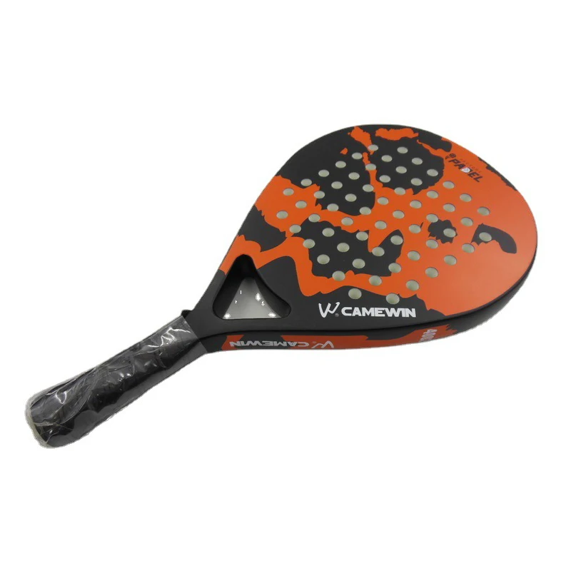

New Mens and Womens Professional Full Carbon Beach Tennis Paddle Racket Soft EVA Face Tennis Raqueta With Bag For Adults