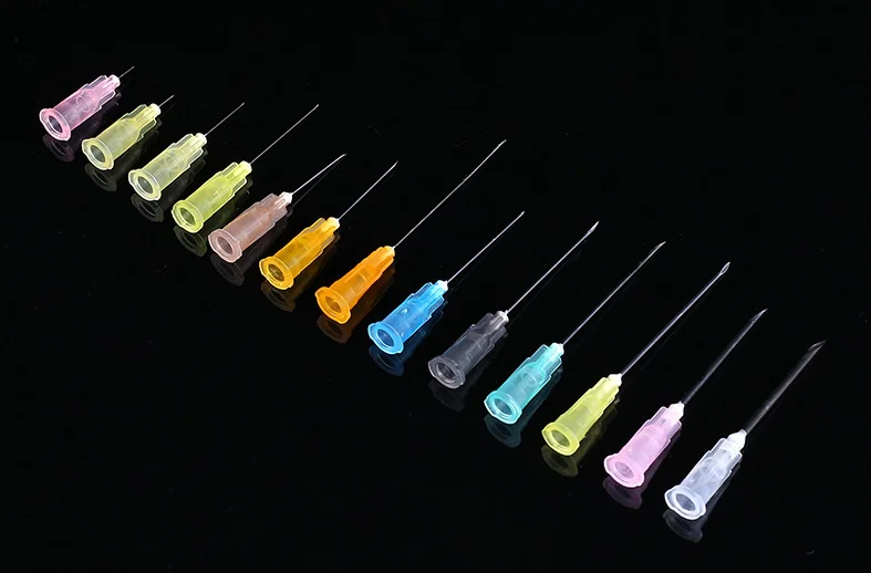 100pcs Painless small needle painless beauty ultrafine 32G 30G 26G 23G 18G 16G syringes Korean Needles Eyelid Tools