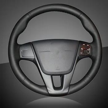 

Car Braid Steering Wheel Covers for Volvo S60 V40 V60 V70 2014 XC60 Auto Braid on the Steering Wheel Cover Interior Accessories