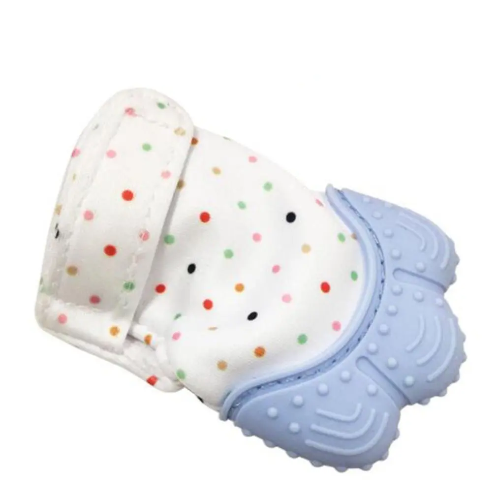 

1Pcs Food Grade Silicone Baby Teether Pacifier Glove Natural Thumb Sound Teething Chewable Beads Child Give Up Sucking Fingers