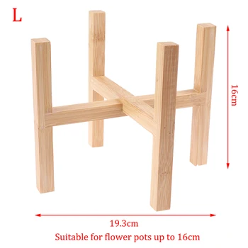 

1pc Free Standing Flower Pot Rack Bonsai Holder Garden Indoor Display Plant Stand Shelf Wood Planter Pot Trays For Home Decor