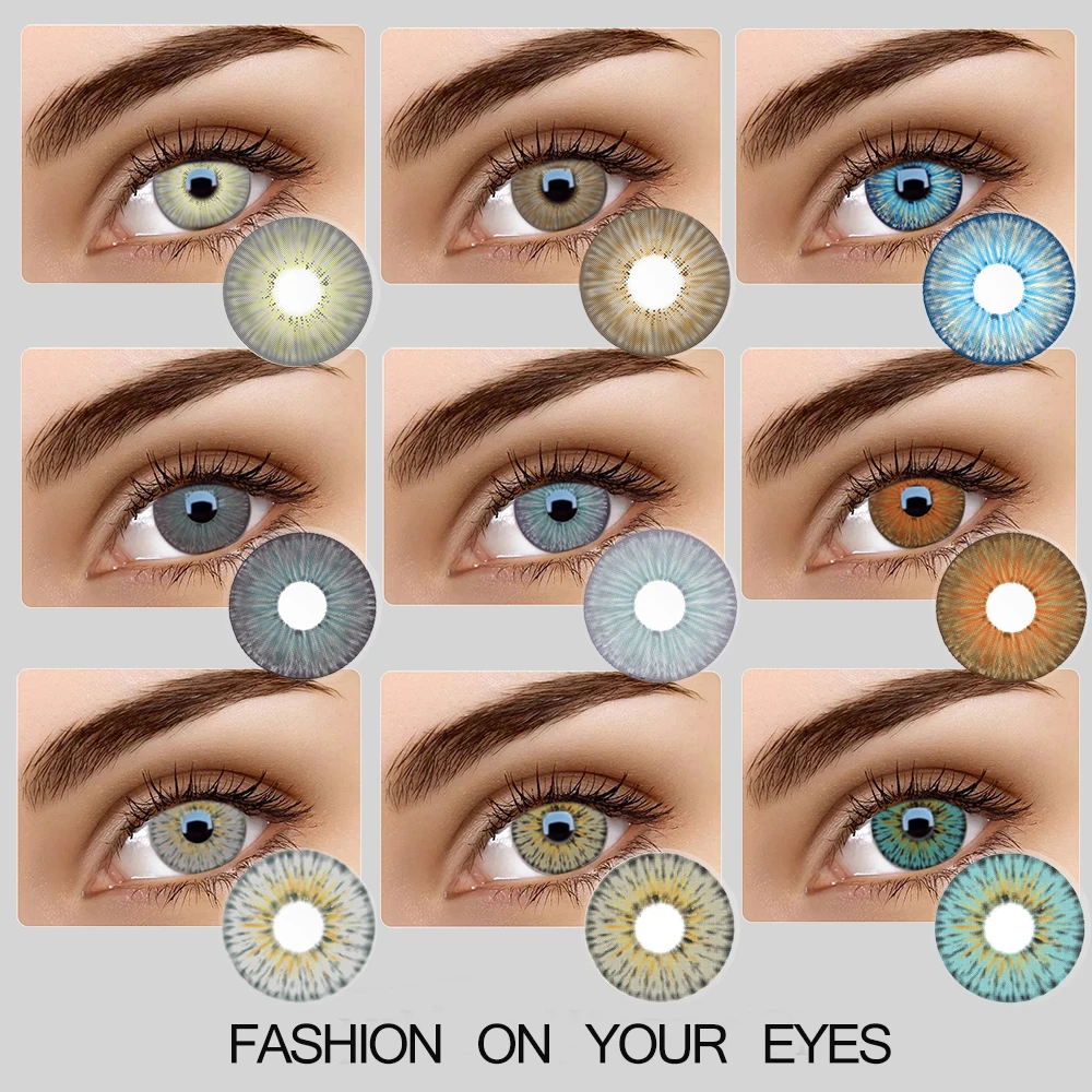 2 unids/par 5 tonos de lentes de contacto de Color Nueva York serie PRO Hotsales lente de contacto 100% cubierta ojos profundos asombroso nuevo