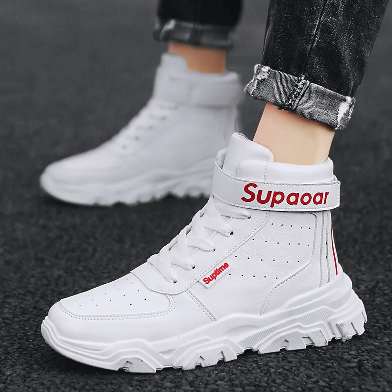 

2020 Spring New Style Men Korean-style Trendy Shoes Students Versatile Casual Air Force Spring Fashion Hight-top Canvas Shoe