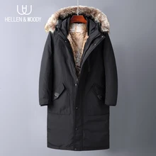 *#Best Price HW Winter Mens Real Leather Fur Coat Parka With Hood Waterproof Medium and Long Section Overcoat Warm *#Best Price HW Winter Mens Real Leather Fur Coat Parka With Hood Waterproof Medium and Long Section Overcoat Warm