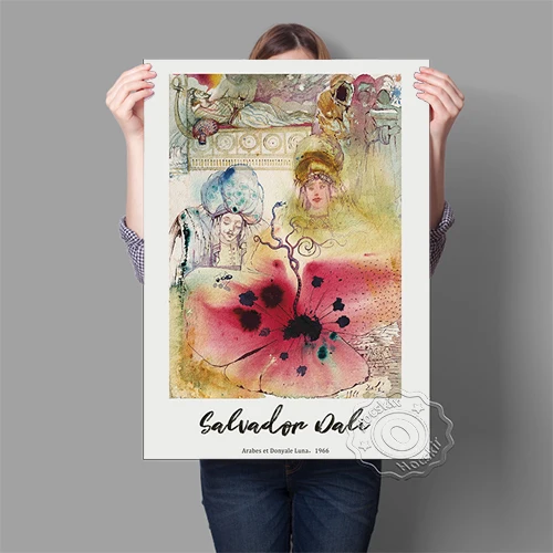 Salvador Poster, Ballerina In A Death'S Head Wall Dali Surrealism Wall Art, Microphysical Madonna Wall Painting|Painting Calligraphy| - AliExpress