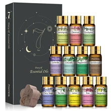 

PHATOIL 12pcs Gift Box Pure Natural Essential Oils Set Lavender Lemon Tea Tree Essences Aromatic Oil for Humidifier Diffuser
