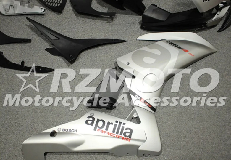 Литьевая Форма ABS Обтекатели комплект подходит для Aprilia RSV4 1000 2009- 09 10 11 12 13 14 на заказ серебро черный