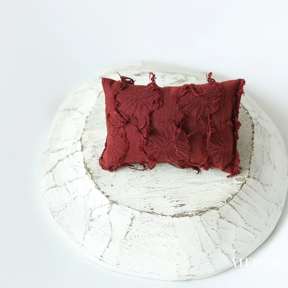 Baby Photoshoot Props Double Sided Sewing Village Cushion Newborn Photo Shoot Boy Gift Pillow Bonnet Set