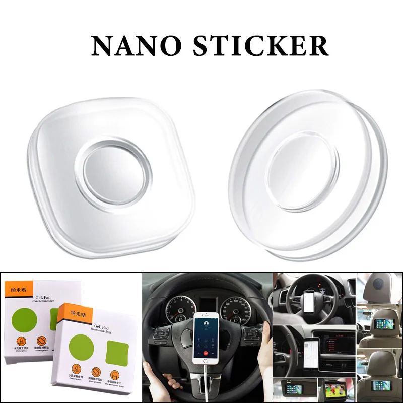 

Multifunction Magic Nano Stickers No Trace Magic Casual Paste Rubber Pad Wall Stickers for Kitchen Car Phone Holder Gel Paste