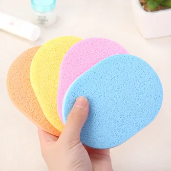 Günstige Wischen Sie Das Gesicht Reinigung Gesicht-waschen Gesichts Reinigung Puff Wasser-Absorbieren Schönheit Salon Verwenden Schwamm Puff Nass Und Trockenen Dual Zweck Rem