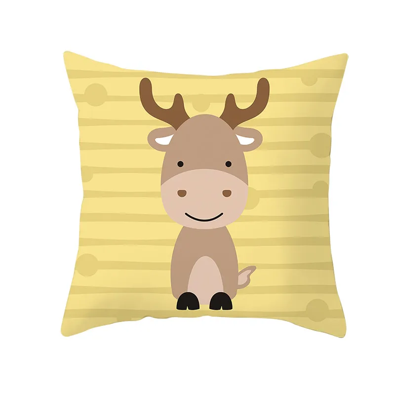 Fuwatacchi животные Чехол на подушку с принтом полиэстер наволочка для домашнего дивана декоративные наволочки 45 см X 45 см - Цвет: PC10619