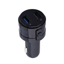 Modulateur transmetteur FM Bluetooth 4.2 mains libres, chargeur de voiture, adaptateur double USB 2.1a, lecteur MP3, récepteur Audio sans fil, noir