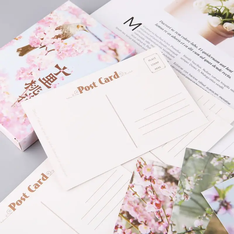 30 листов Peach Blossom картины ретро Винтаж открытка Рождественский подарок открытка пожелание Плакат карты H7EC