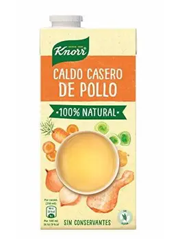 

Knorr - Caldo Líquido Casero de Pollo 100% Natural sin Gluten ni Conservantes, 1L