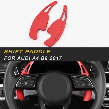 

Car Steering Wheel Shift Pick Paddle Cover Trim Frame Sticker Interior Accessories For Audi A4 A5 S4 S5 B9 2017 2018
