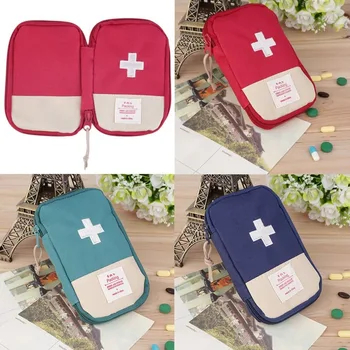 

Durable Outdoor Camping Home Survival Portable Striking Cross Symbol First Aid Kit Bag Case Easy-Carrying Convenient Handle