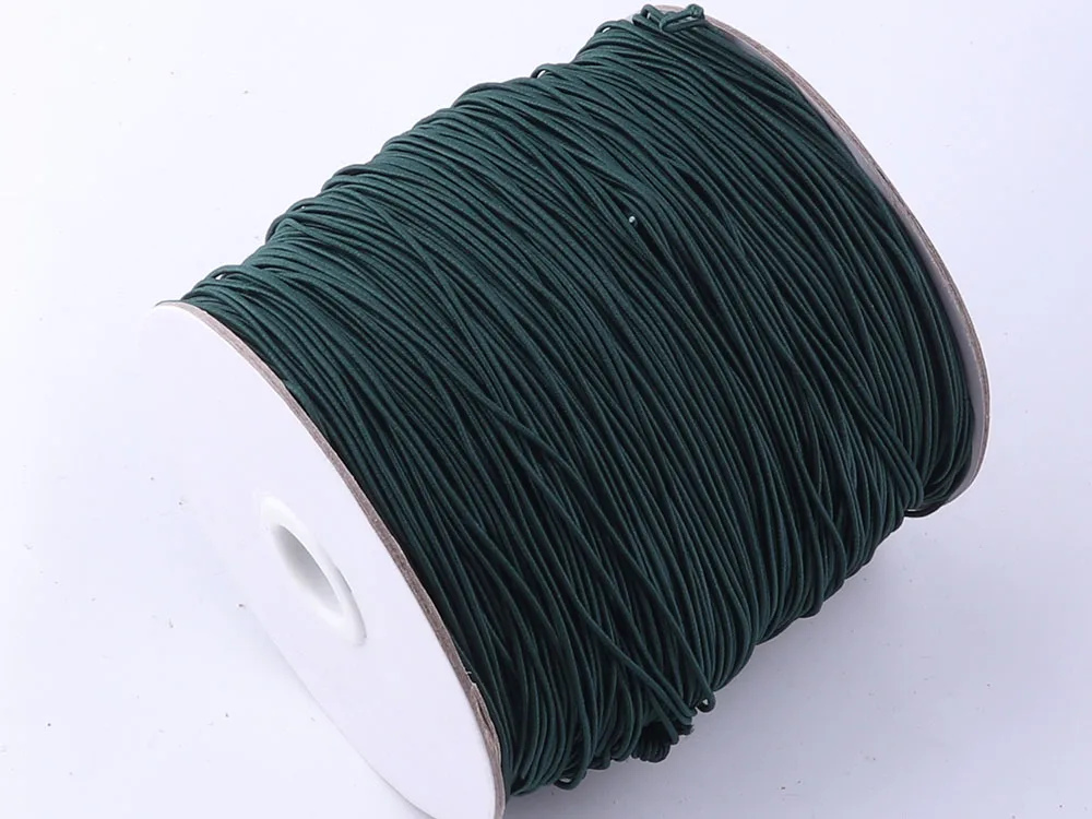 1mm Purple/White/Black/Dark Green Nylon Coated Elastic Cord Stretch Elastic  Craft Thread Drawcord Round Drawstring 50m - AliExpress