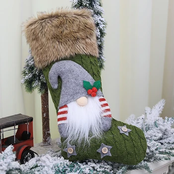 

Santa Man Stocking Sack Christmas Xmas Party Pendant Gift For Kids 45* 25*20cm Stockings Bag Accessories