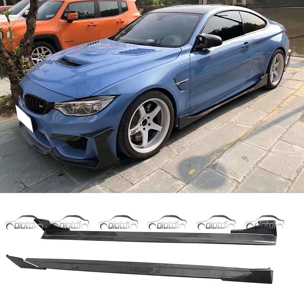 

MAD Style Real Carbon Fiber Side Skirts Body kits Extension Lips Bumper Splitter For BMW F30