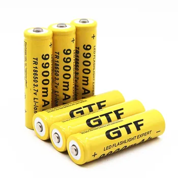 

GTF original 3.7v 9900mah 18650 lithium battery rechargeable lithium battery for torch torch accumulator batteries