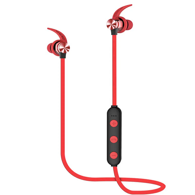 XT22 Sports Wireless Bluetooth Earphone Magnetic Attraction Headset Waterproof Earphone Build-in Mic Pluggable TF card 0017