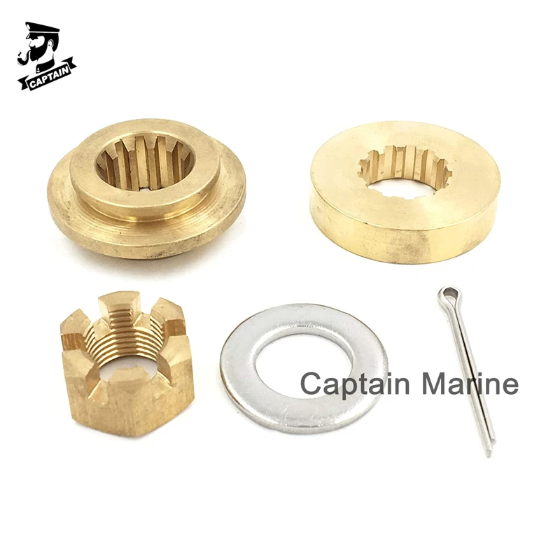 35-60HP Hardware Kit Thrust Washer/Spacer/Nut/Cotter Pin for Honda Outboard Propeller BF35 BF40 BF45 BF50 BF60