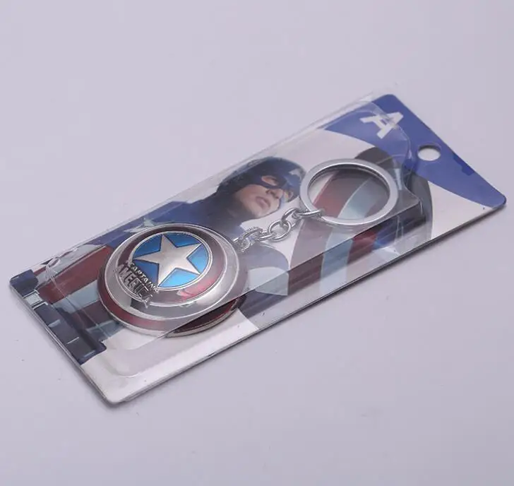 Marvel Супер Герой Мстители Капитан Америка Металлический Щит брелок Подвеска Брелки