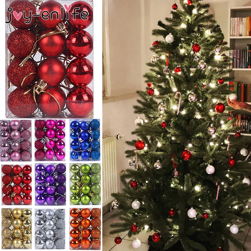 24pcs Christmas Pine Cones Bauble Xmas Tree Party Hanging Decoration Ornament
