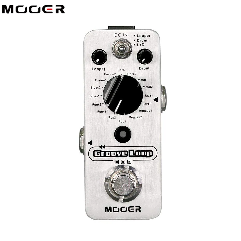 

Mooer Groove Loop Effector фраза барабанная машина педали гитары запчасти петля станция музыкальная педаль для ножной переключателя 20 минут записи