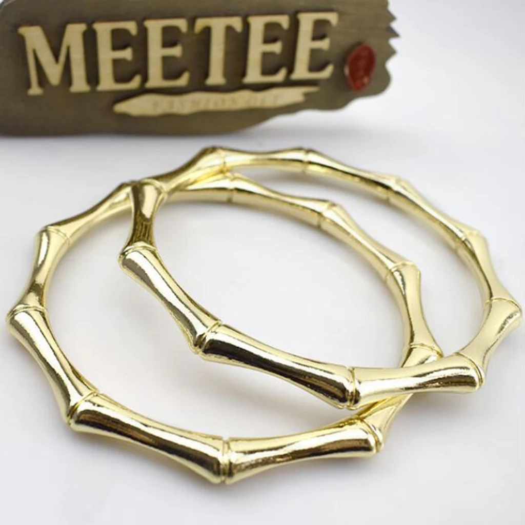 2Pcs Round Metal Replacement Top Handbags Handle Crossbody Bag Part Accessories