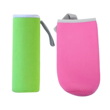 

2Pcs Neoprene Cup Thermal Insulation Cup Cover Water Bottle Cover Holder 360Ml - 550Ml (550Ml Rose Red&Green)