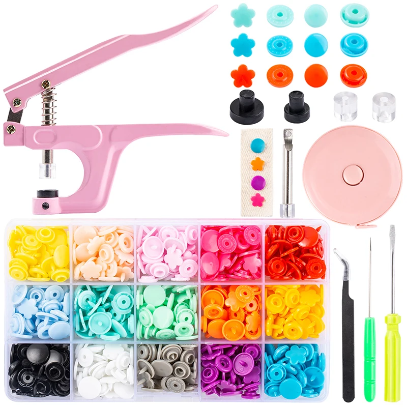 Snap Button Mix Plastic Sewing Plastic Snap Button Plier Snap