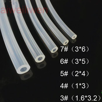 

7# 3x6 6# 3x5 5# 2x4 4# 1x3 3# 1.6x3.2 peristaltic pump silicone tube power tube Transparent tubing Constant flow pump hose