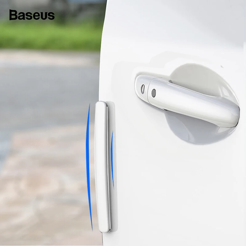 

Baseus 4pcs Car Door Guard Edge Corner Protector Guards Styling Molding Protection Strip Scratch Protector Car Door Crash Bar