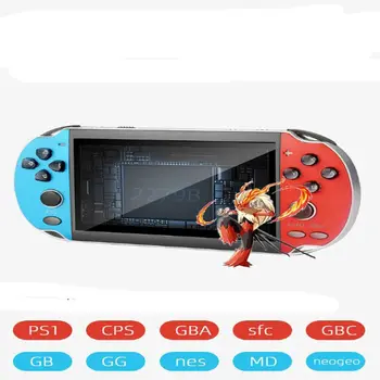 

4.3 Inch Colored Game Console 8GB Build In 7500 Game For Ps1/gg/Cps/Neogeo/Gba/Gbc/Gb/Snes/Nes/Sega Video Game Console MP4