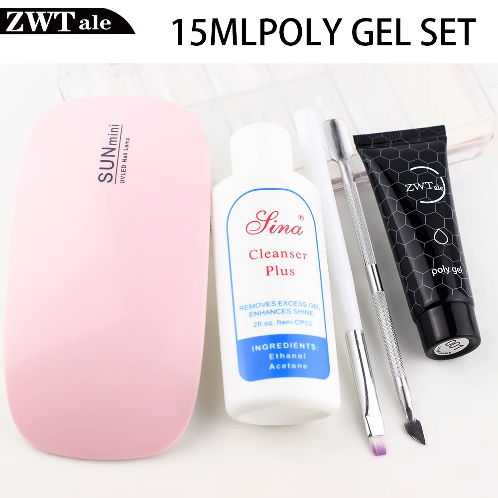 

V-Love PolyGel Nail Kit Builder Gel For Nails Extension UV LED 9 Colors Gel Nail Polish Varnish Soak off Nail Art Poly Gel 15ml