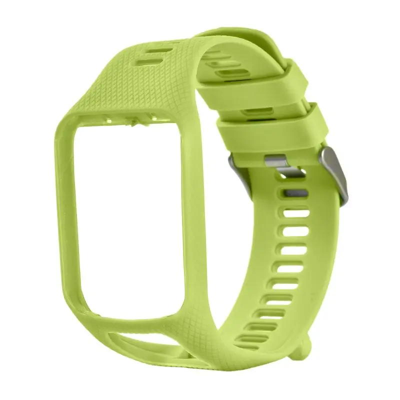 Мягкий силиконовый сменный Браслет для часов Ремешок для TomTom Runner 2 3 Spark 3 Golfer 2 Adventurer gps Смарт-часы аксессуары - Цвет: Lime Color